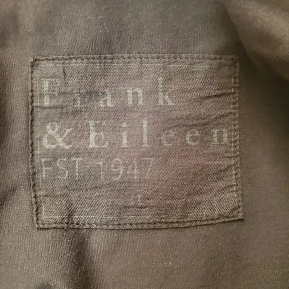 Frank & Eileen Murphy Billion Dollar Pant Raw Hem Brown Super Stretch Size Large